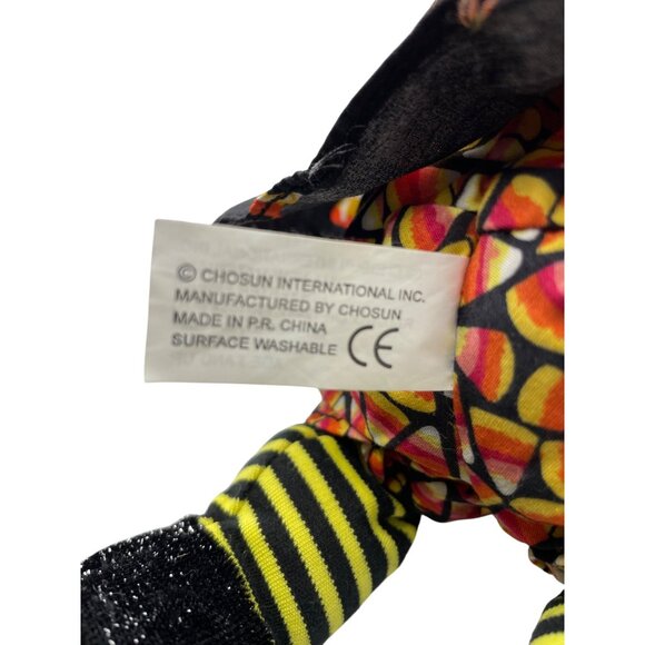 Animated Halloween Witch Plush With Her Hat Broomstick & Candy Corn Outfit Works - Picture 4 of 15